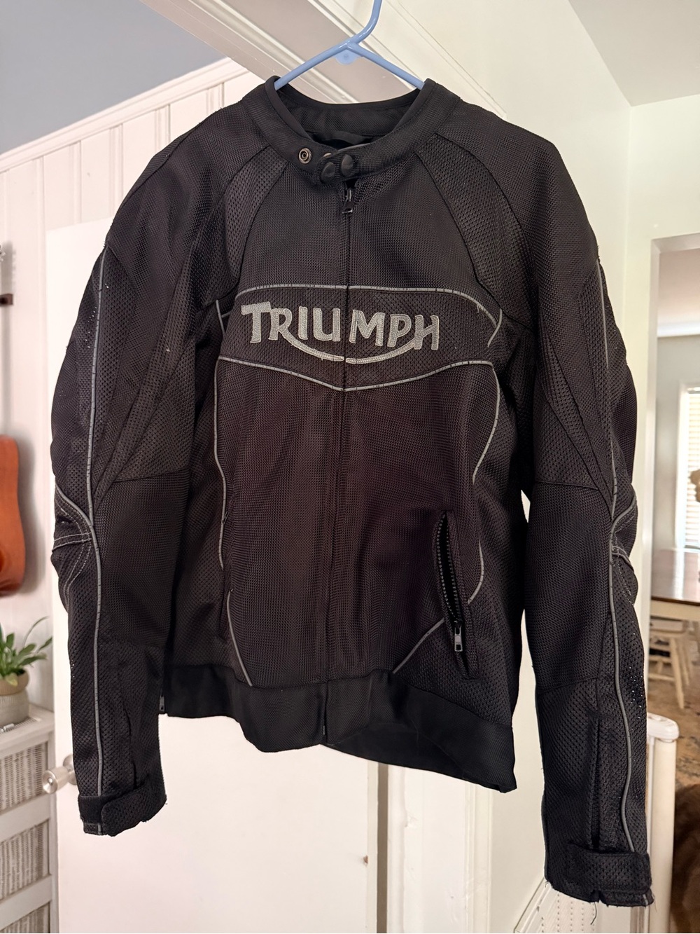 Triumph Black Mesh Performance Motorcycle Jacket